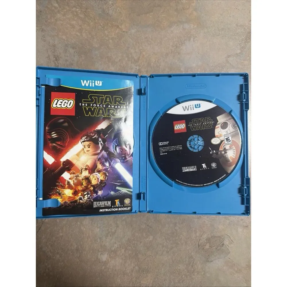 LEGO Star Wars: The Force Awakens (Nintendo Wii U, 2016) CIB Tested Very Good